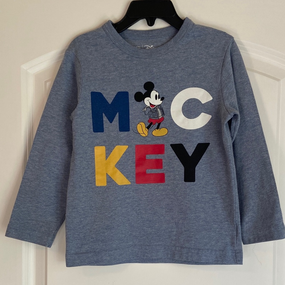 Baby Gap + Disney Long Sleeve Shirt with Mickey Mouse